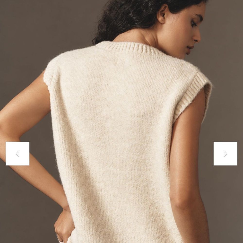 Maeve Graphic Flower
Sweater Vest by Anthropologie - Picture 3 of 8
